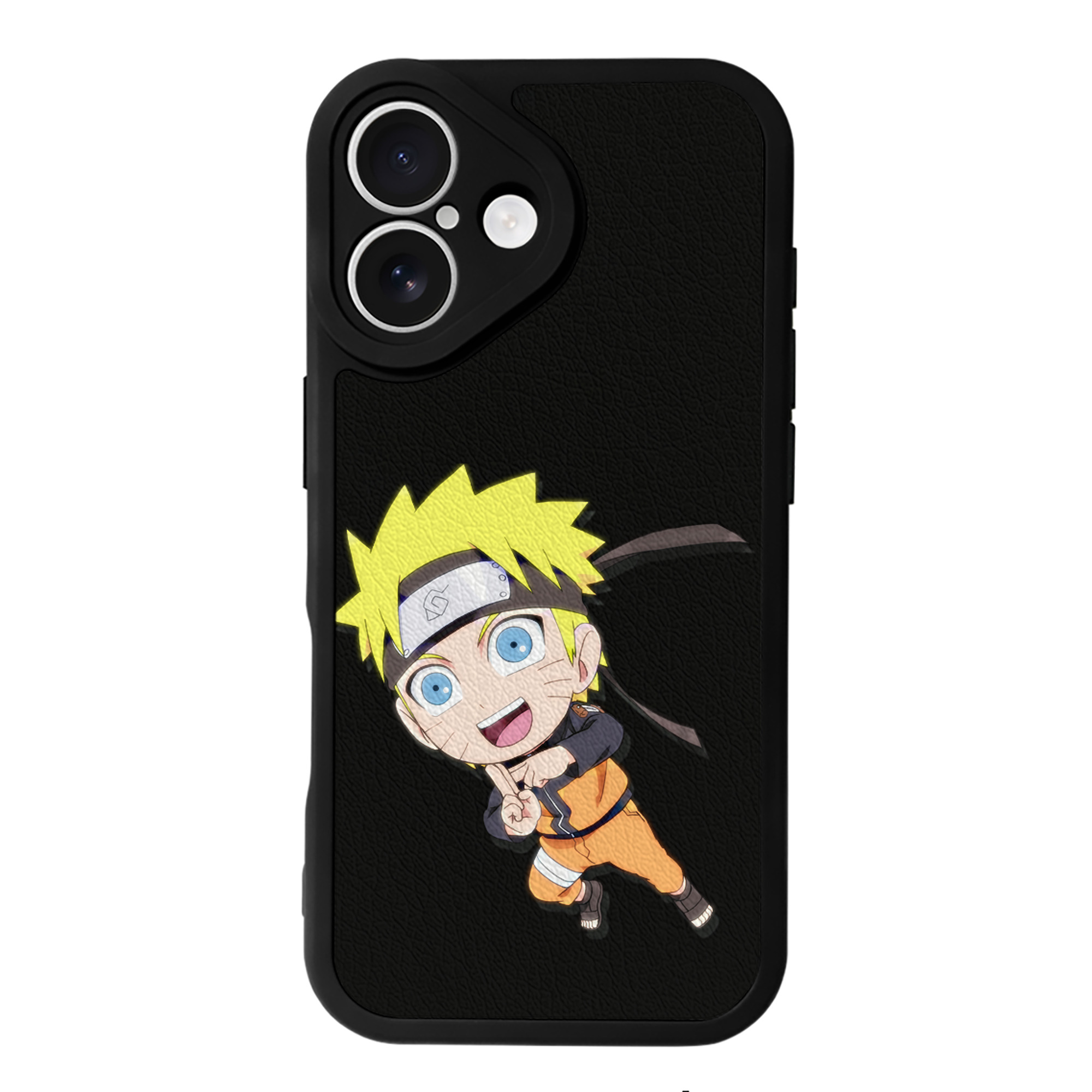 （画像用） NARUTO -ナルト- うずまき ナルト Uzumaki Naruto 【iPhone 16シリーズ対応】シリコンスマホケース（レザー調） 材質：シリコン